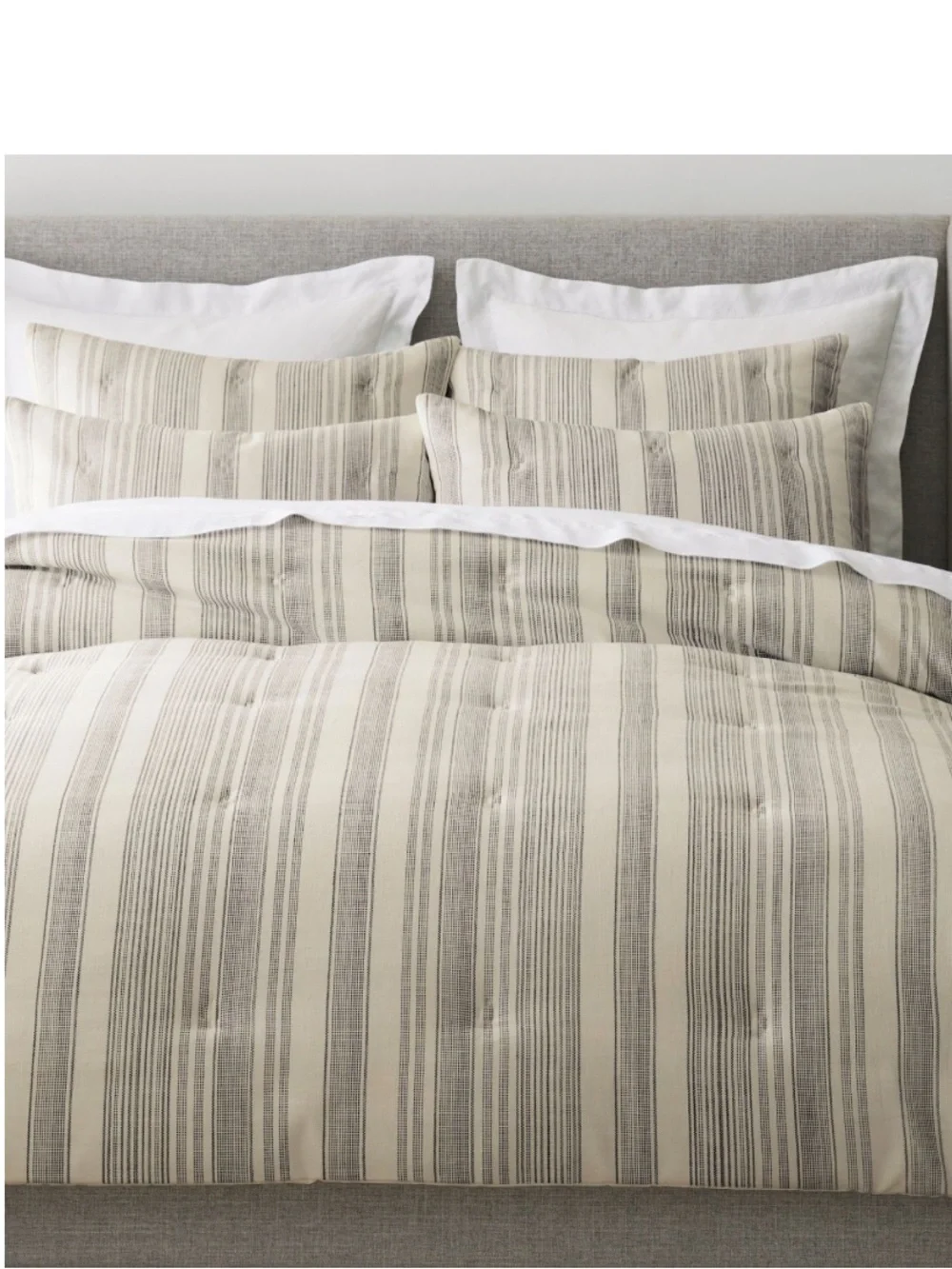 Bundle of 2 Pottery Barn Hawthorne Striped Euro Shams❤️❤️❤️❤️
